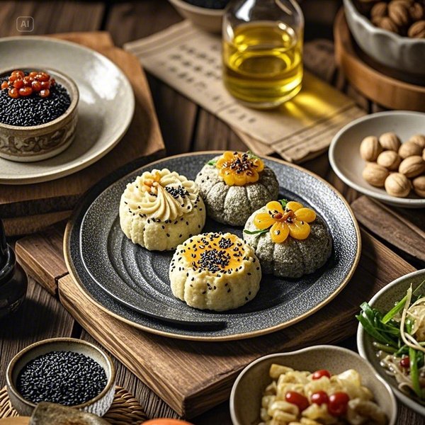 검은 참깨 씨앗과 검은 참깨 오일, 검은 참깨를 활용한 다양한 요리