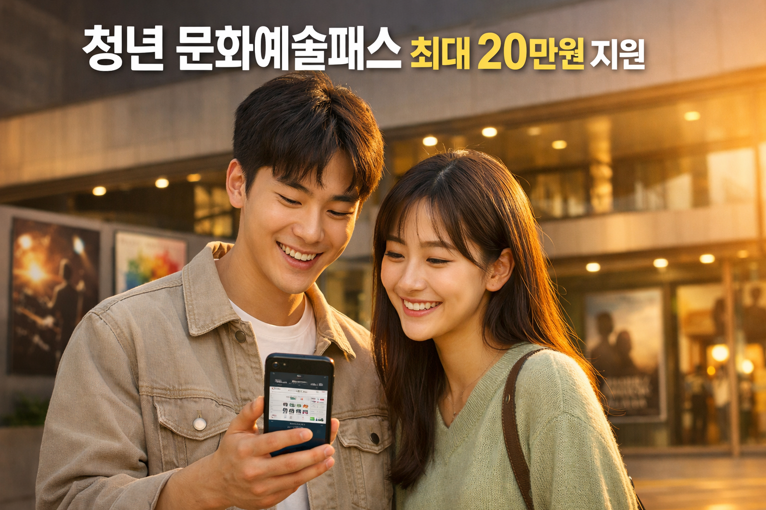 2006년생 2007년생 최대 20만원 청년 문화예술패스 지원 관련 이미지