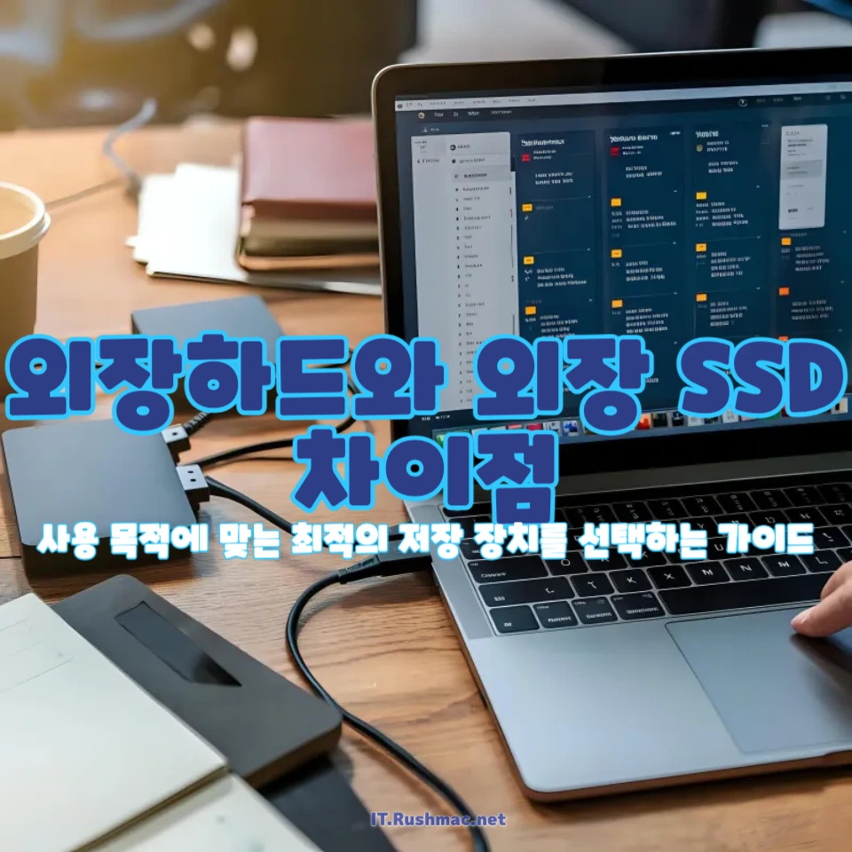 외장하드와 외장 SSD 비교