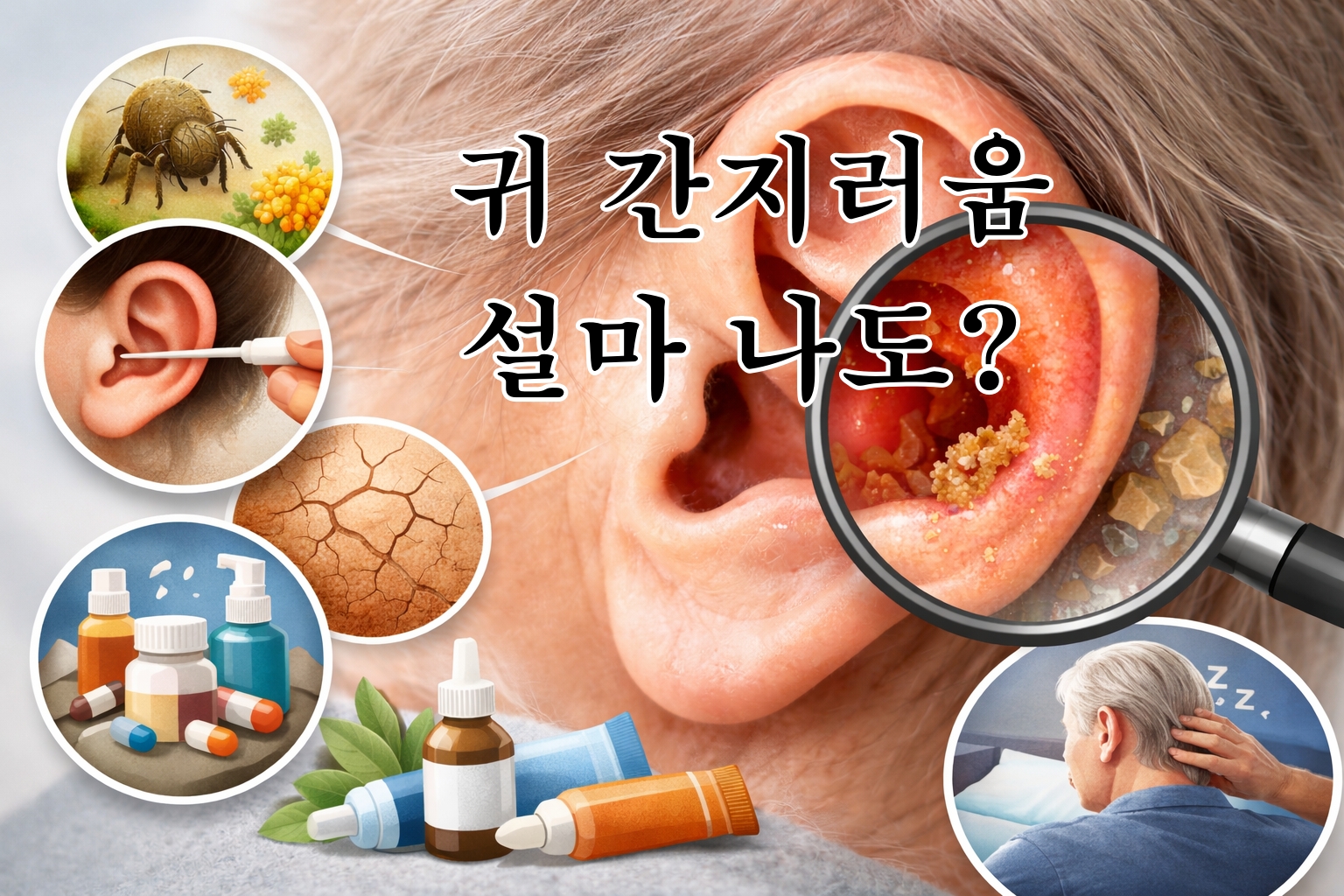 50대 귀 간지러움 원인 총정리 👂|나이 들수록 심해지는 이유와 해결법
