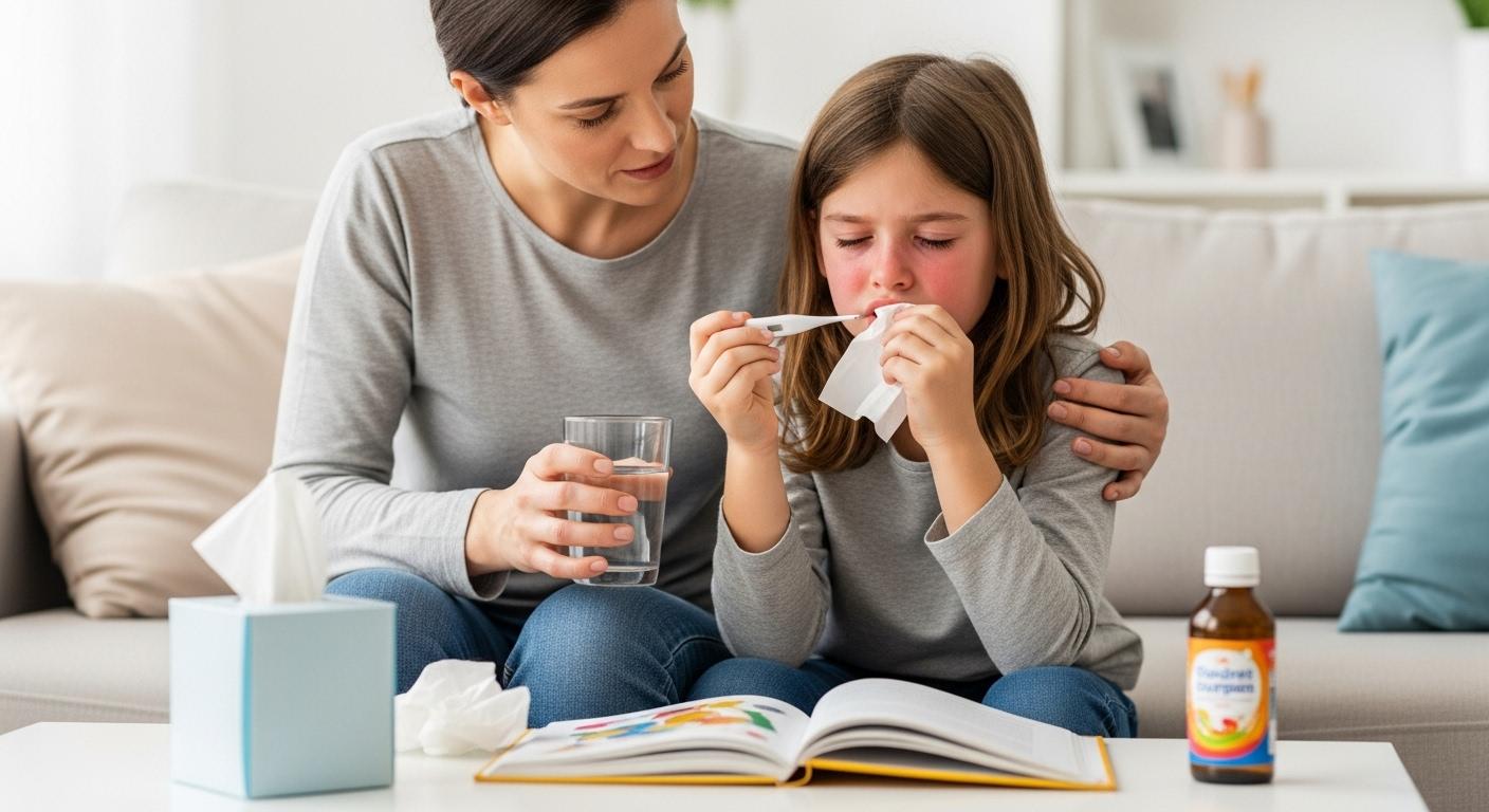 어린이 독감 증상 순서