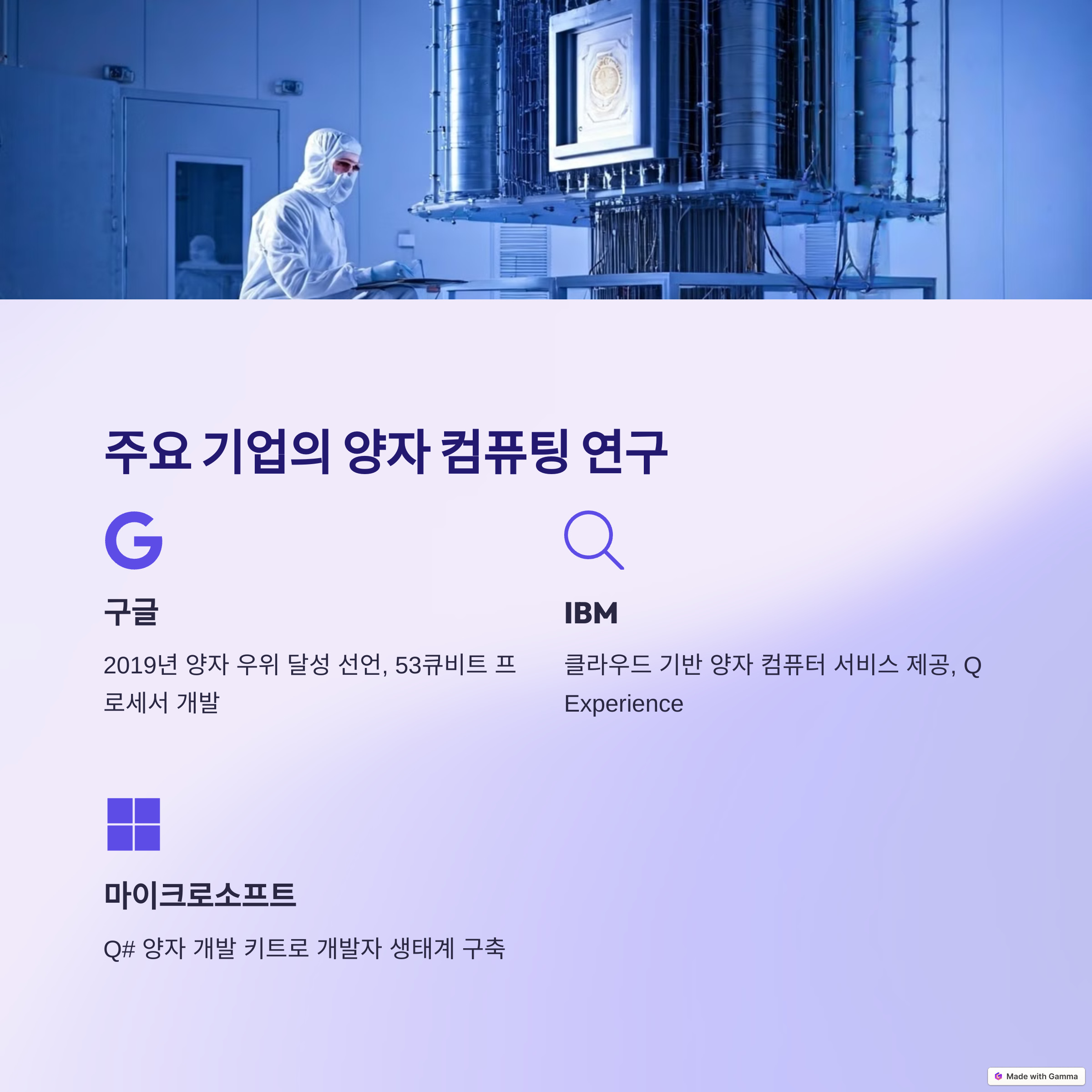 양자 컴퓨팅 연구