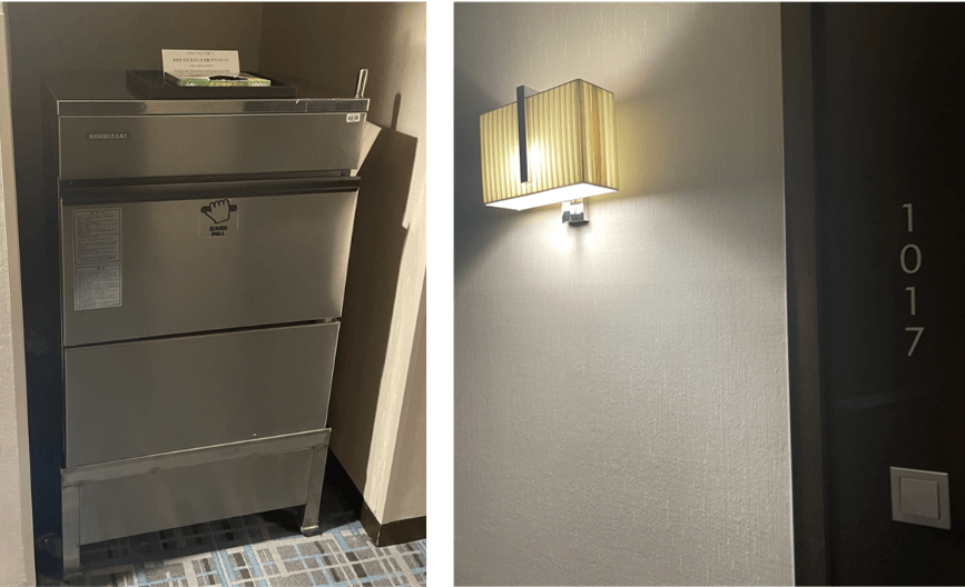 복도에-구비된-제빙기-사진