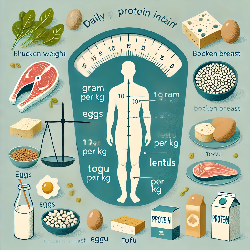 하루 단백질 섭취량 계산법