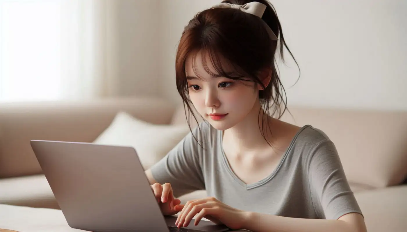 솔리나-코인-전망을-알아보고-자산관리하는-여성의-모습