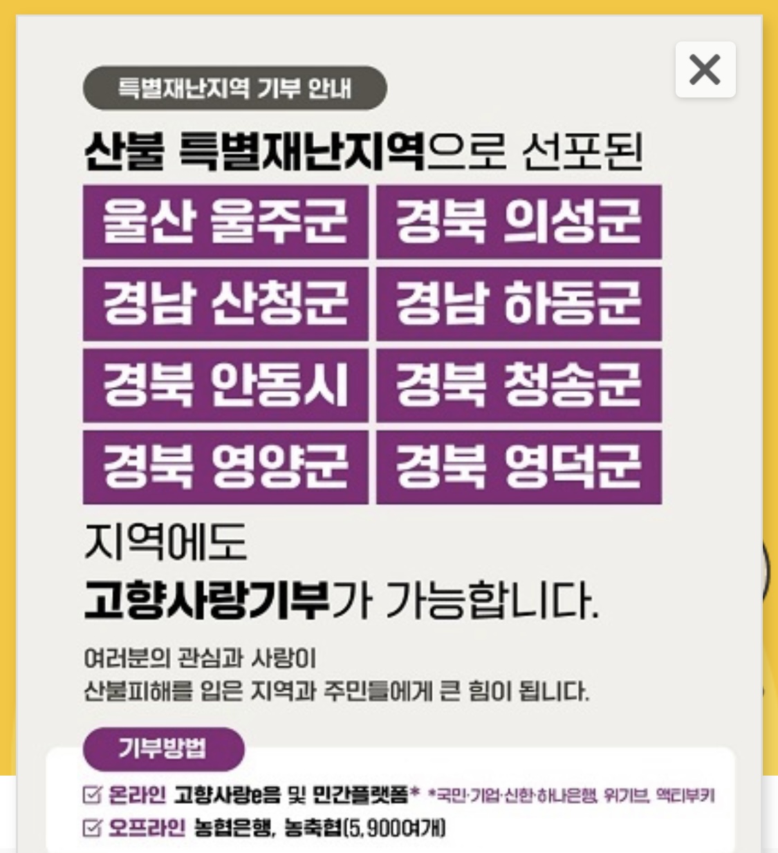 고향사랑기부