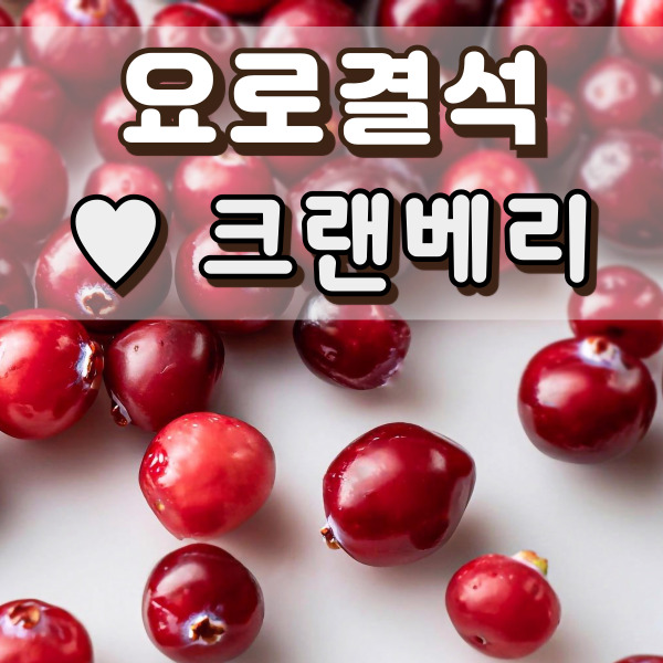 크랜베리가 놓여 있어요.