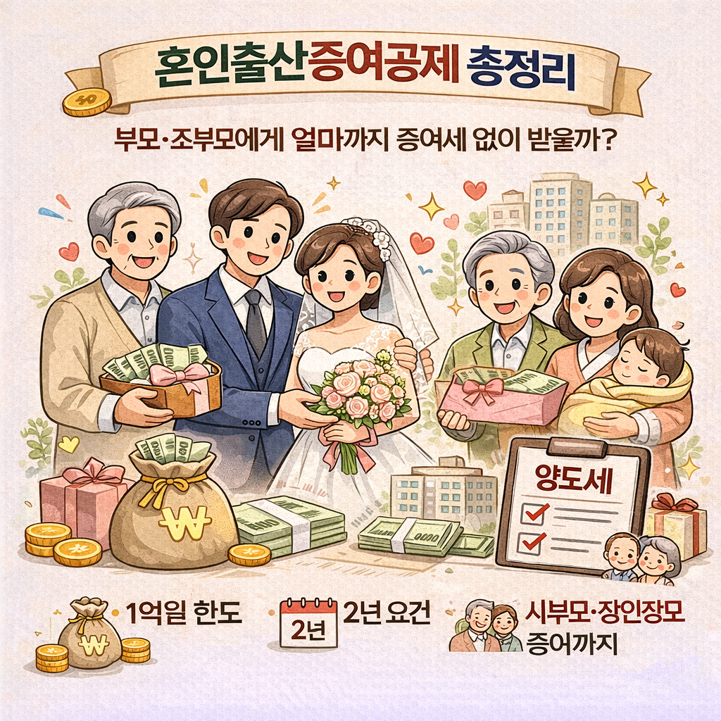 혼인출산증여공제 총정리