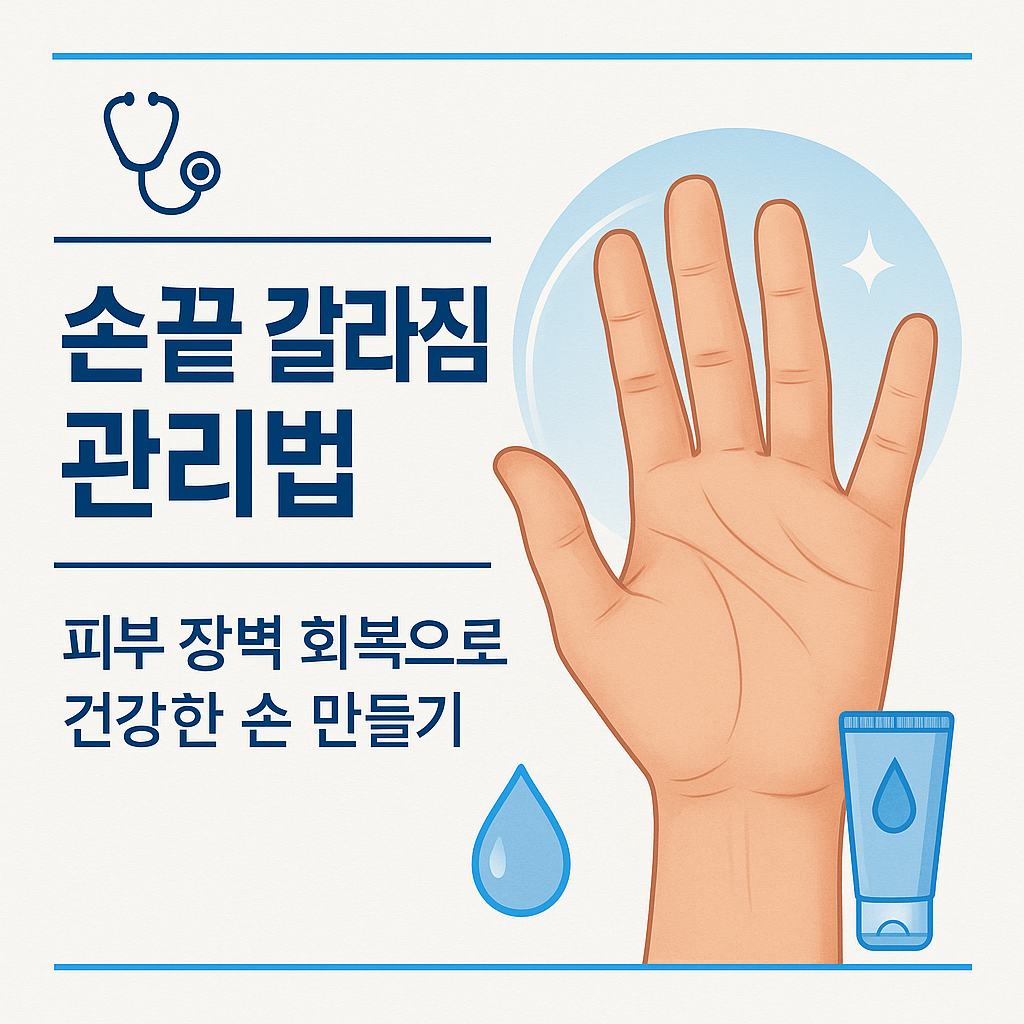 손끝 갈라짐 관리법