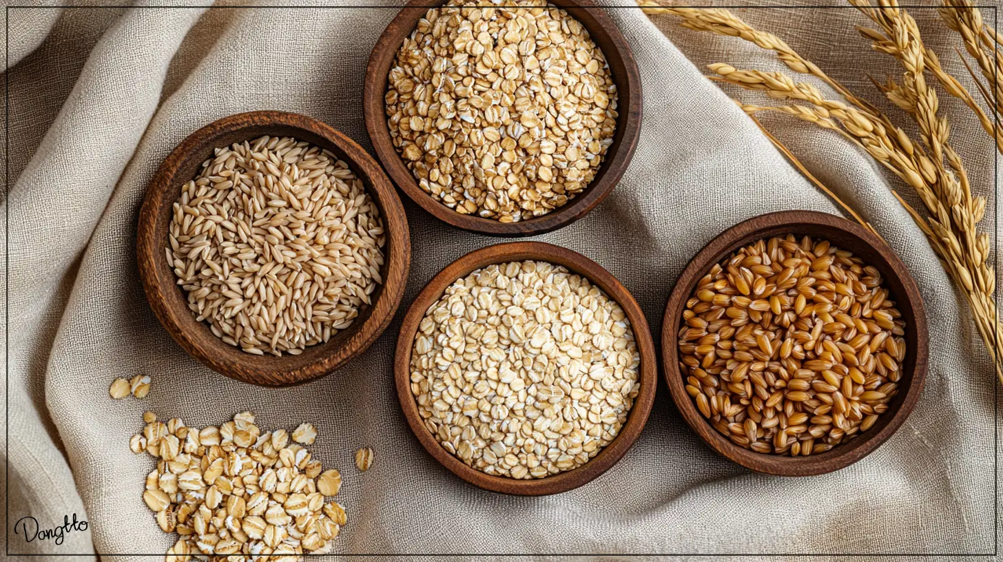 이명에-좋은-음식인-귀리와-현미-등의-다양한-통곡물-상세-사진