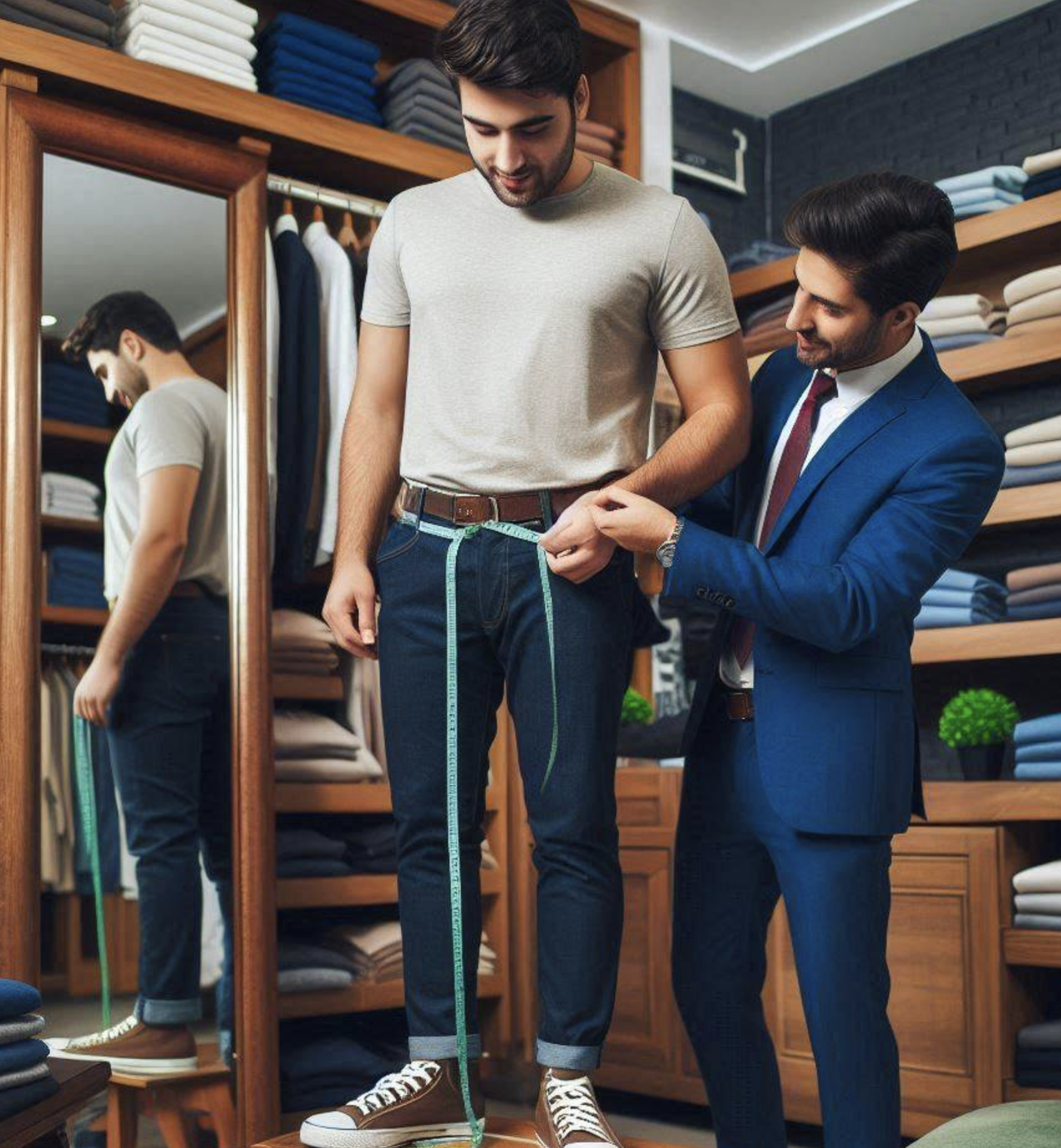 남자 바지 사이즈 32 허리둘레는 몇cm일까?