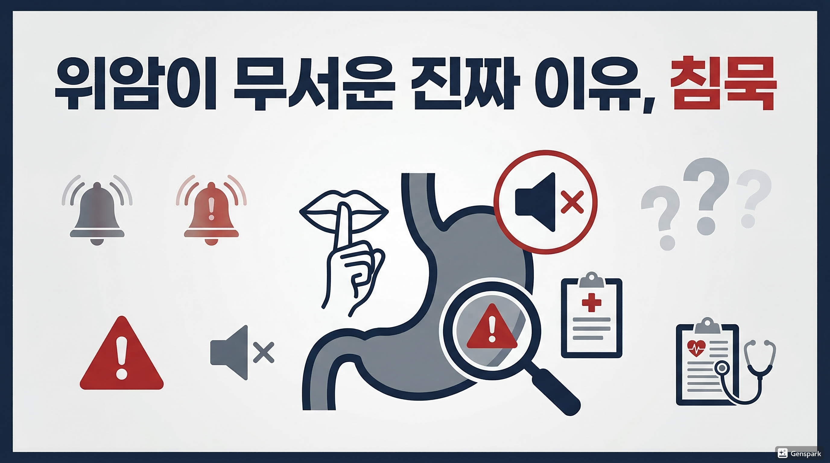 위암이 무서운 진짜 이유, &lsquo;침묵&rsquo;