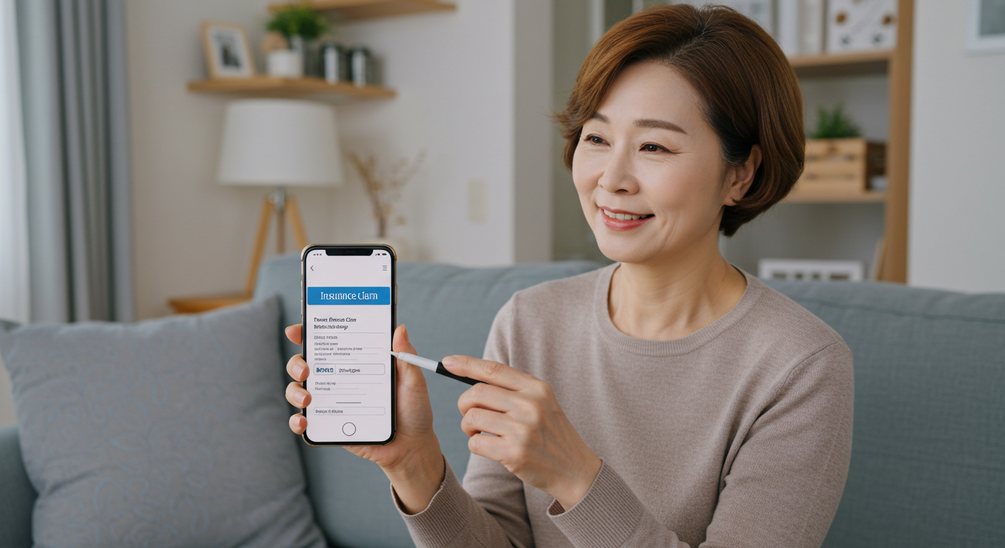 실손보험 청구앱으로 간단하게 보험금 청구하는 방법과 주의할 점 인포그래픽