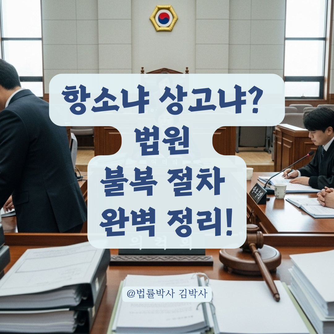 항소냐 상고냐? 혼동하기 쉬운 법원 불복 절차 한 번에 이해하기.