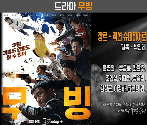 디즈니 플러스 무빙 드라마 관련 사진이미지입니다.