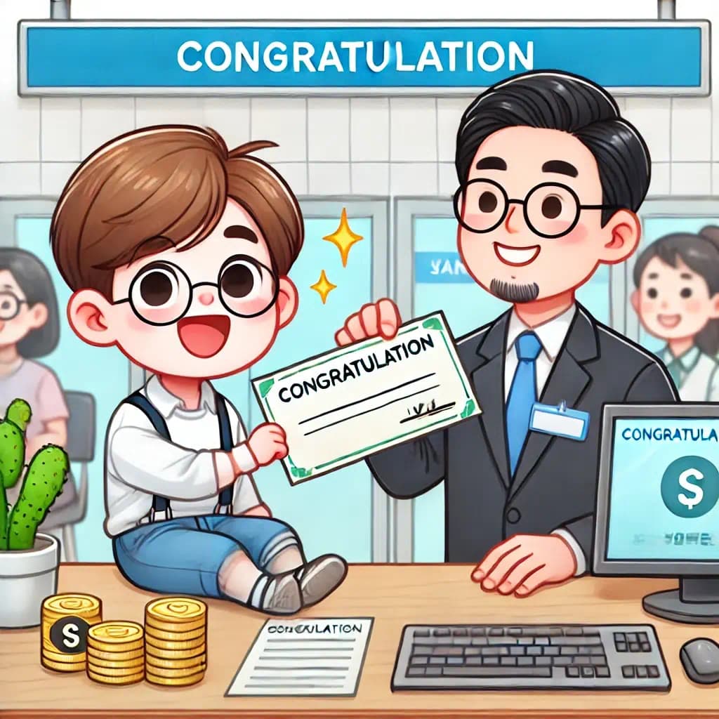 5년만기를 축하해주고있는 모습