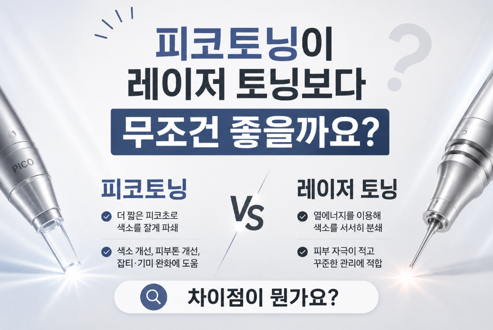 피코토닝과 레이저 토닝의 차이점