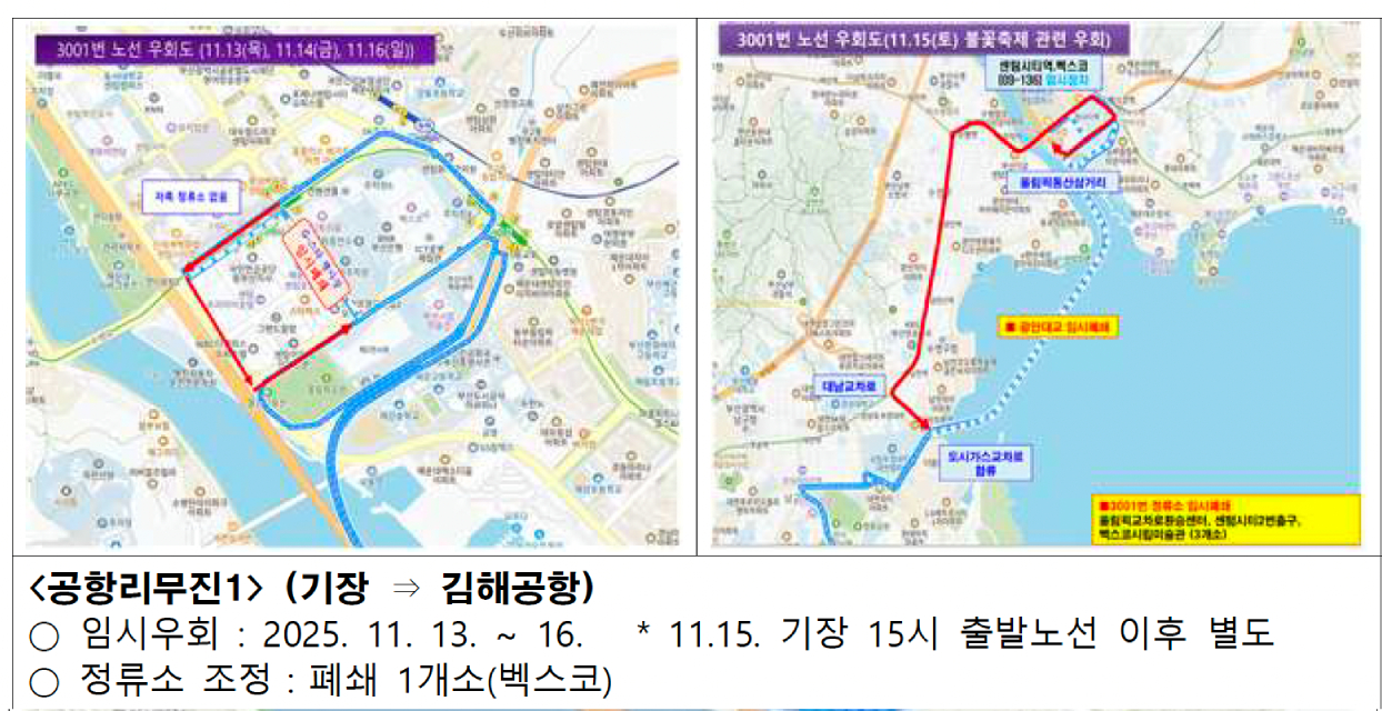 부산 지스타 교통통제