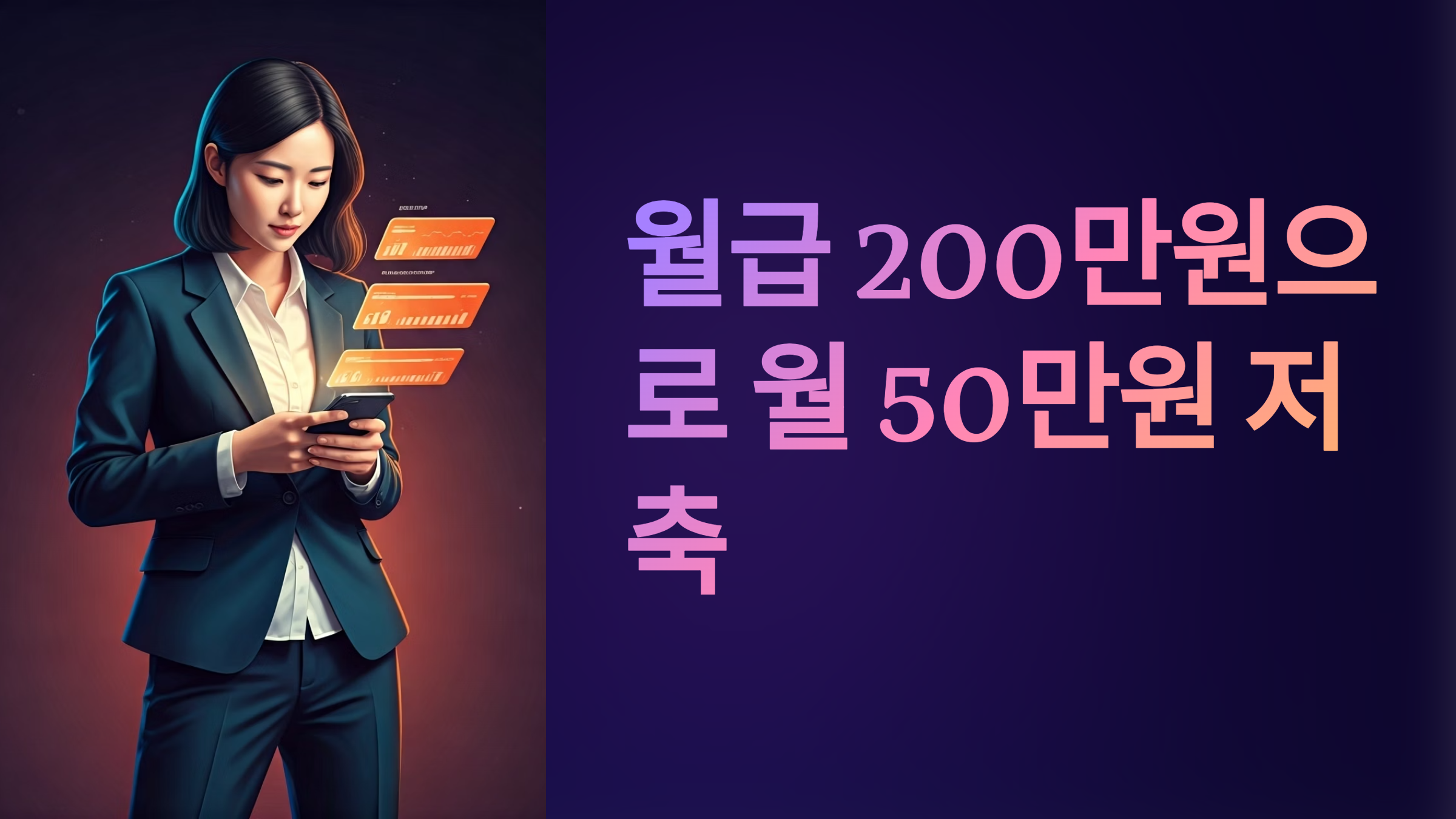 월급200만원으로 월50만원 저축하기