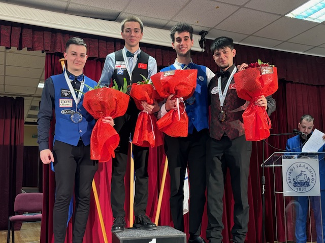 브락 하스하스- U25 3쿠션 유럽 챔피언십 대회 우승 (출처 : CEB)