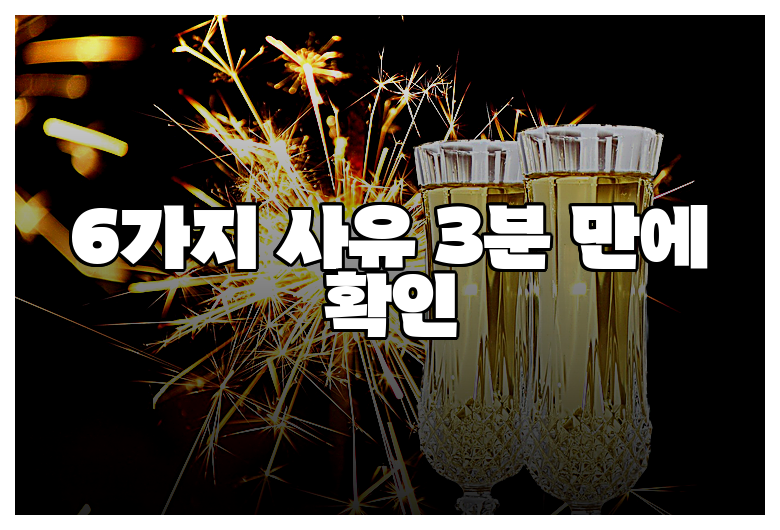 6가지 사유 3분 만에 확인