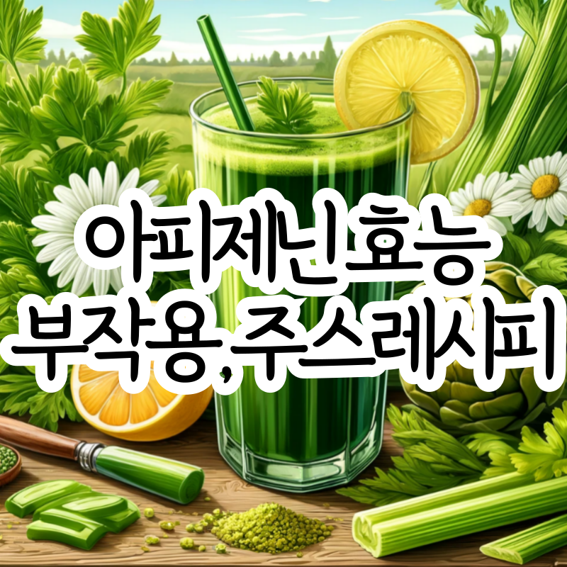 아피제닌 효능 부작용 아피제닌 주스 만드는 법