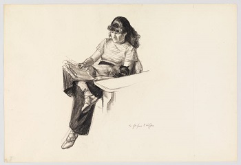 에드워드 호퍼 &lt;독서하는 조 호퍼&gt;(1935-40) 종이에 콩테&#44; 목탄. Whitney Museum of American Art.
ⓒ 2023 Heirs of Josephine Hopper/Licensed by SACK&#44; Seoul