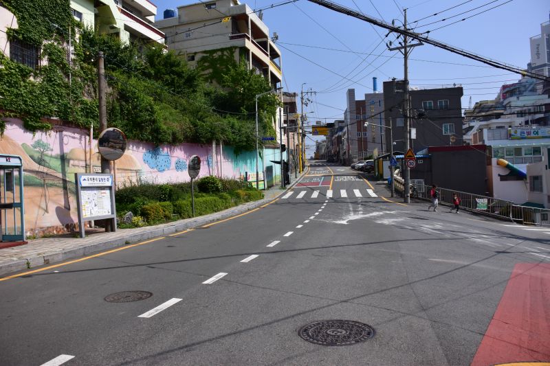 부산의 고갯길 장고개 삼거리