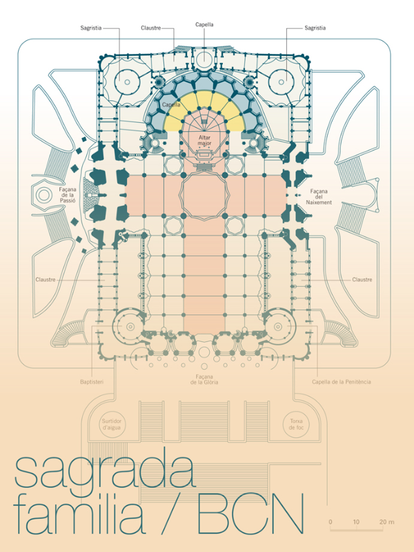 성당 실내공간 평면도