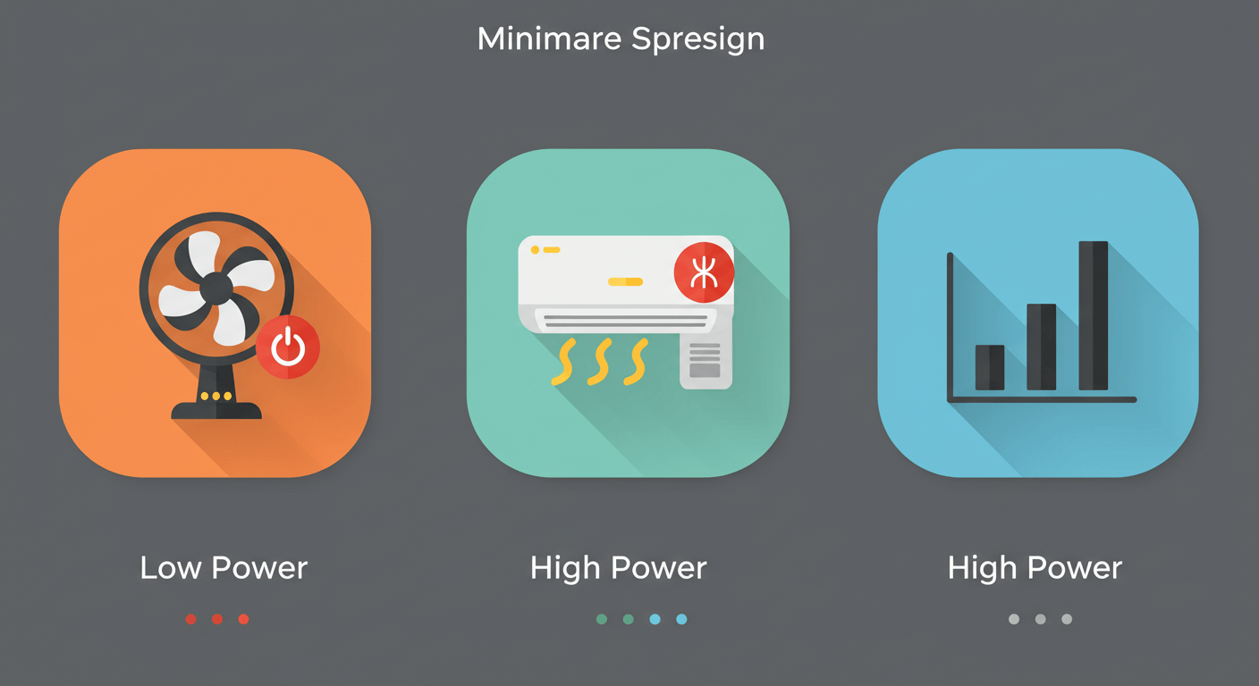 전력 소모 효율 비교: 압도적인 선풍기의 소비 절감 효과