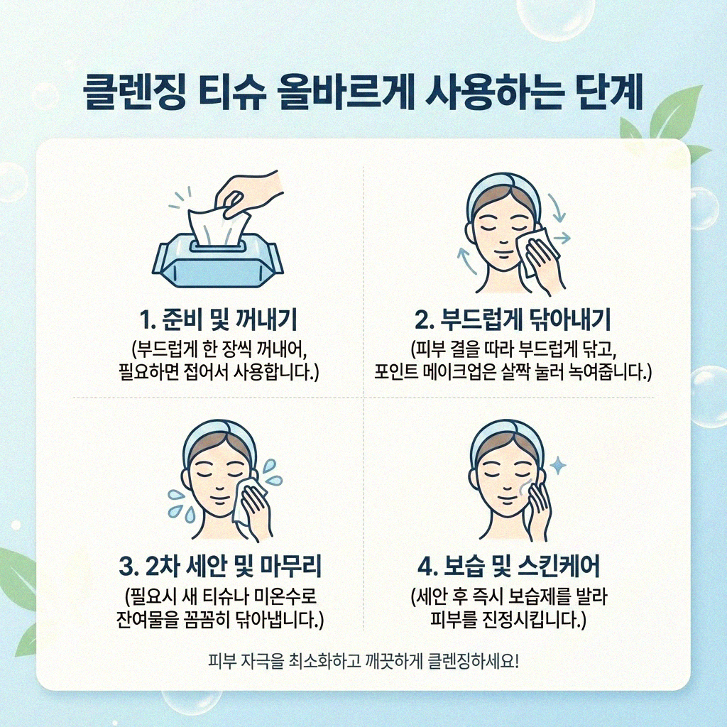 클렌징 티슈 현명하게 사용하는 방법 A to Z