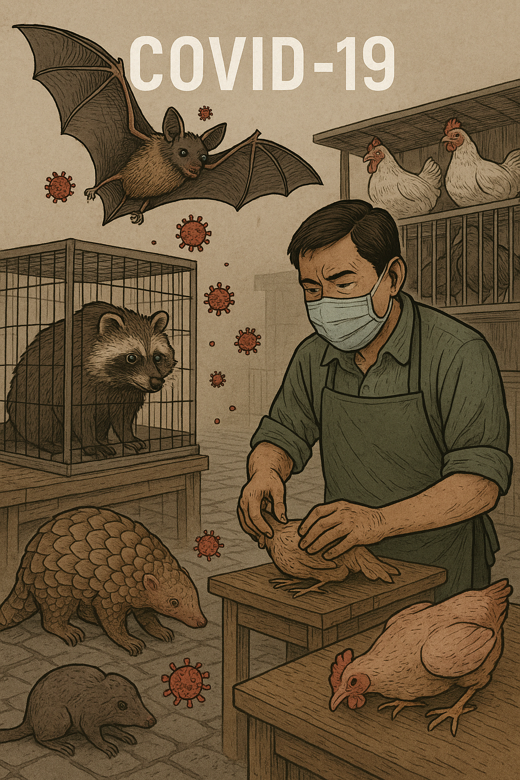 코로나19 기원&amp;#44; 우한 아닌 박쥐