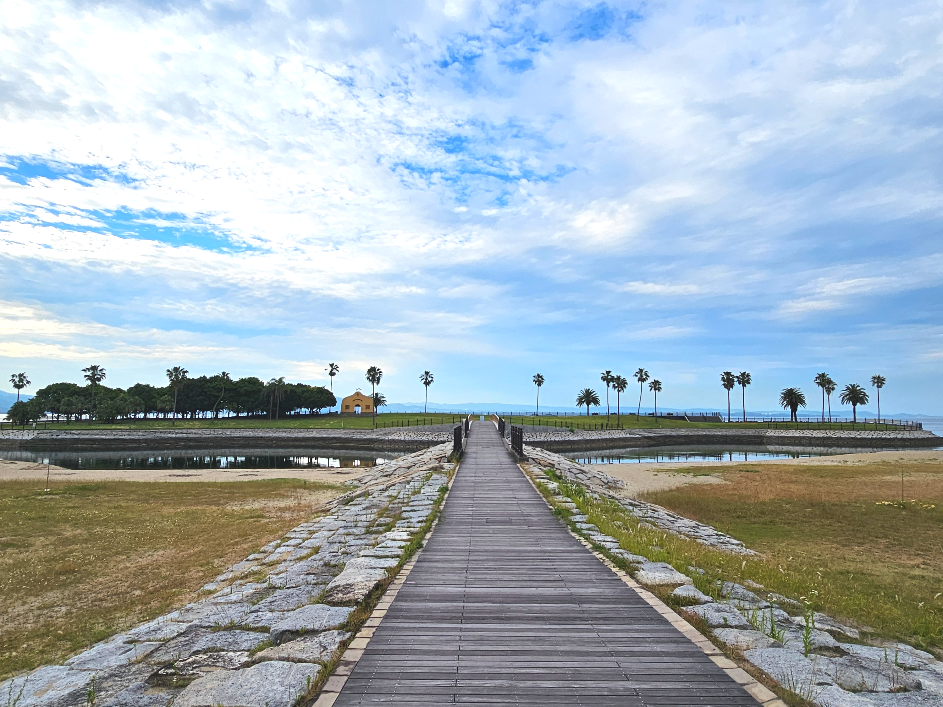 규슈 벳푸 타노우라비치의 멋진 풍경