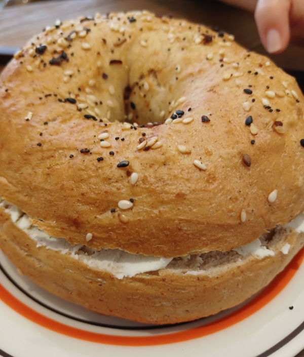 새참커피 베이글 완성