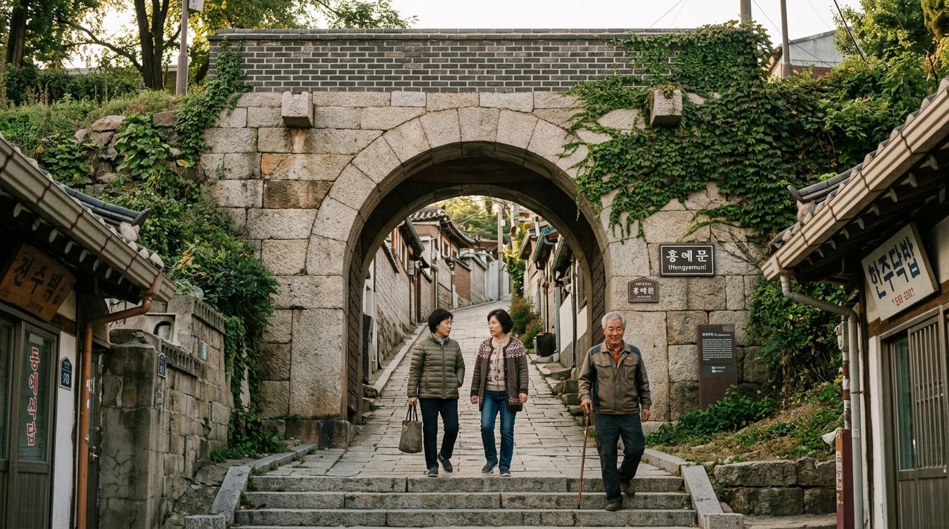일본 조계의 전략적 요충지, 홍예문