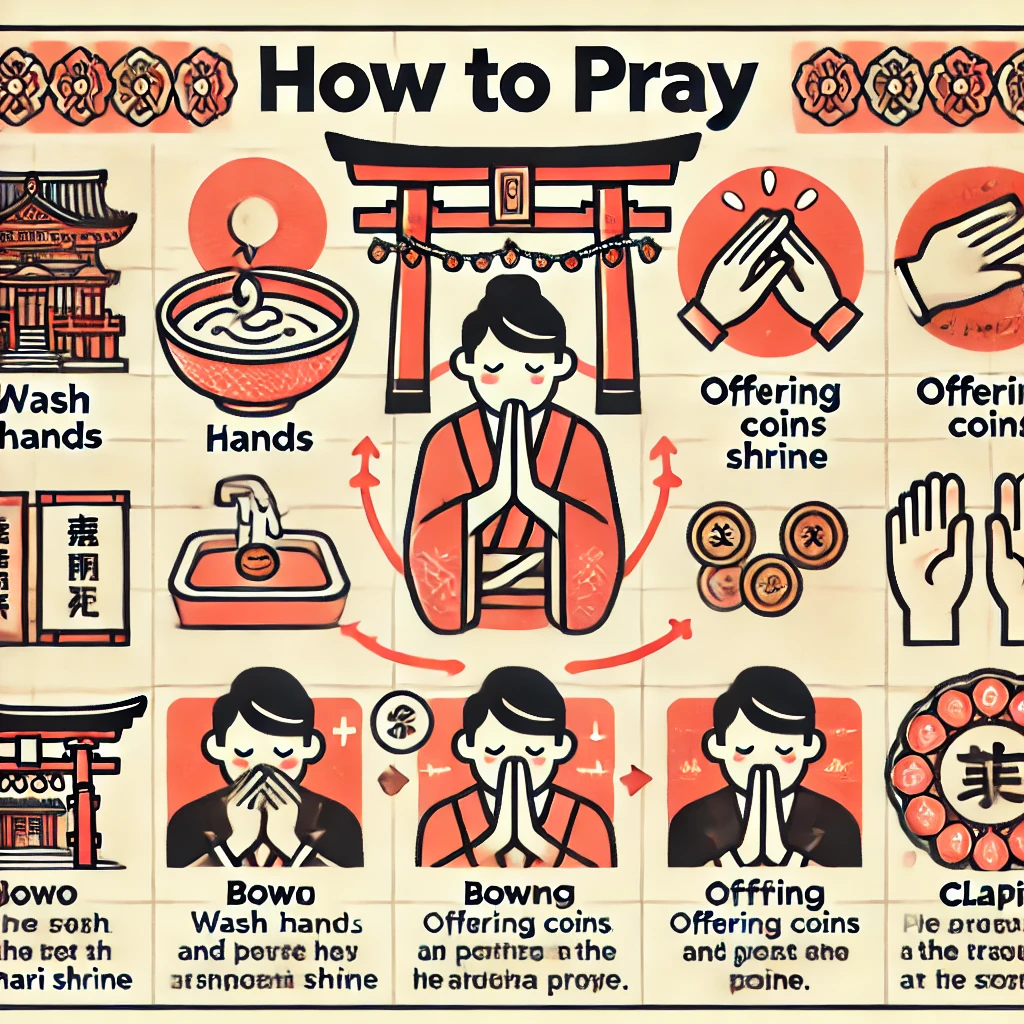 신사에서 지켜야 할 예절과 참배 방법 이미지