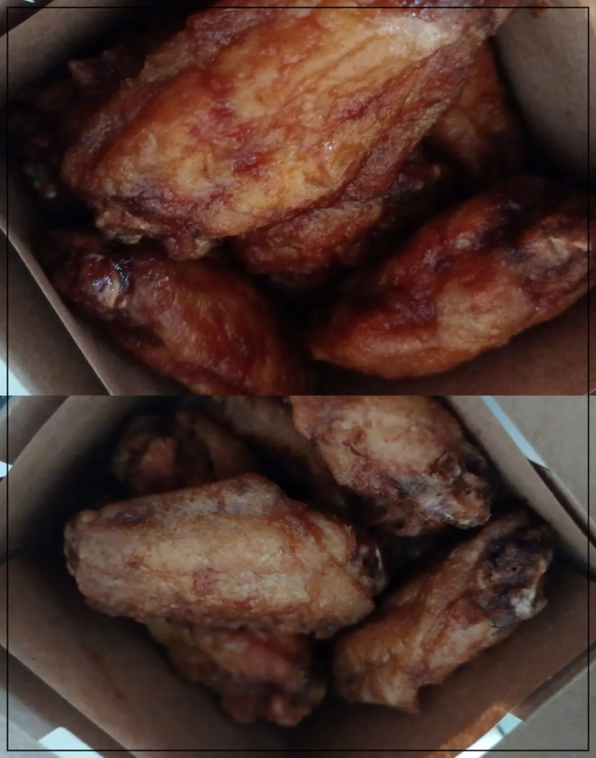 치킨-간장양념-클로즈한-모습-레드위-클로즈한-모습-비교