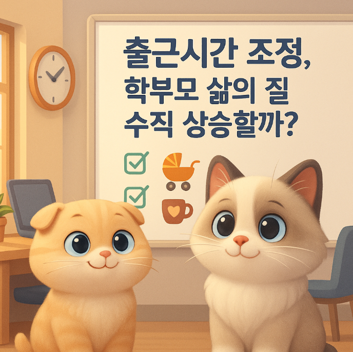 출근시간 조정, 학부모 삶의 질 수직 상승할까?