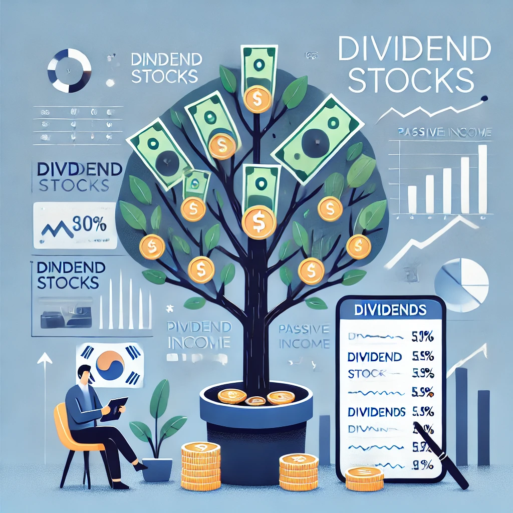 배당주를 은유적으로 표현한 이미지