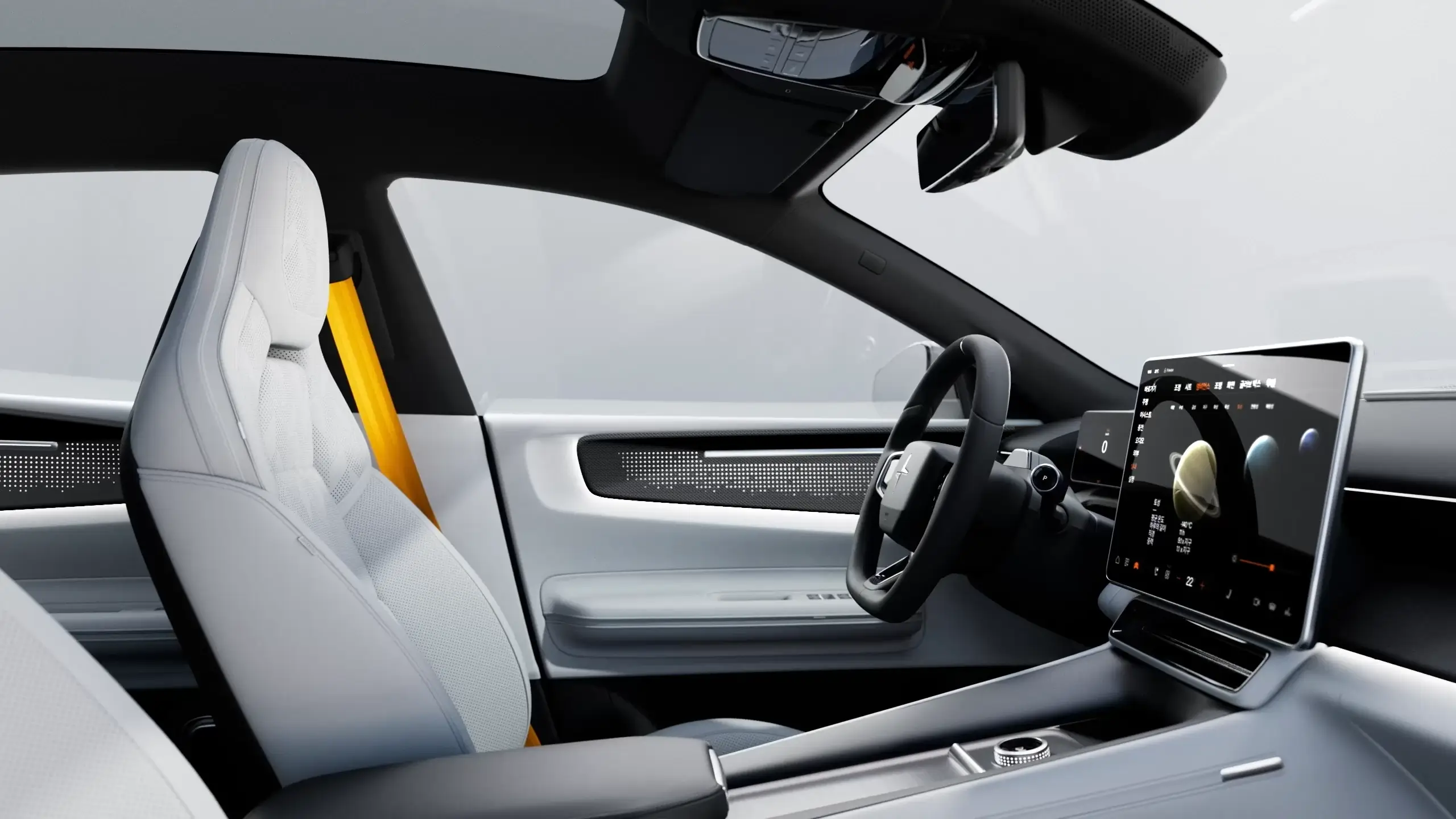 폴스타4 이미지 내부 시트