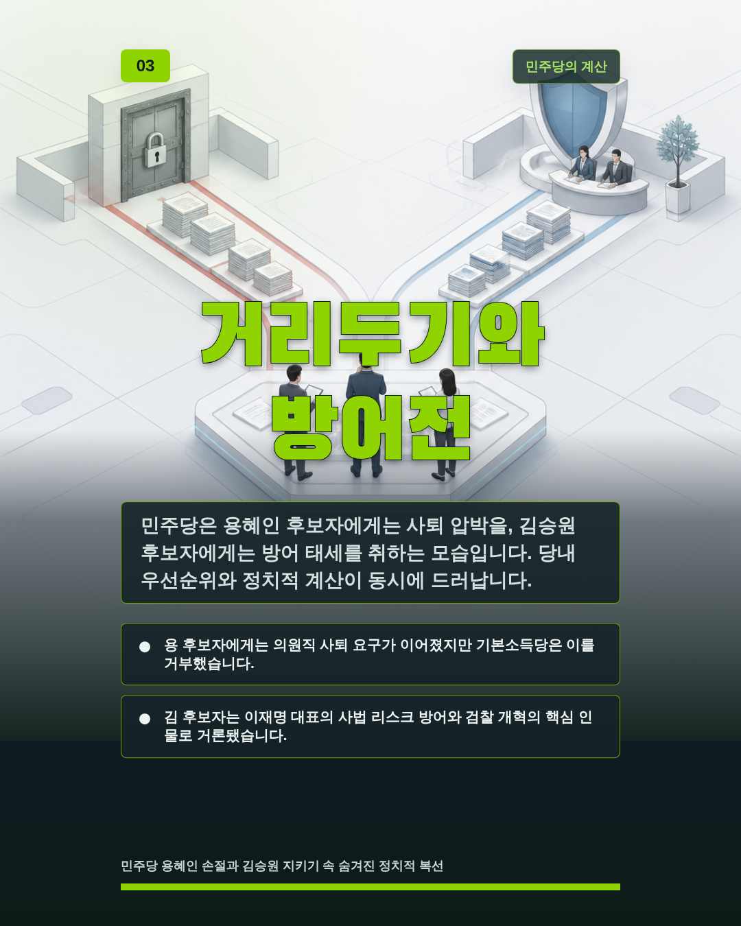 거리두기와 방어전