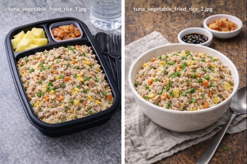 김치 야채 볶음밥 도시락