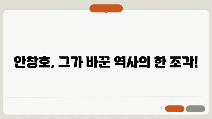 도산 안창호의 독립운동