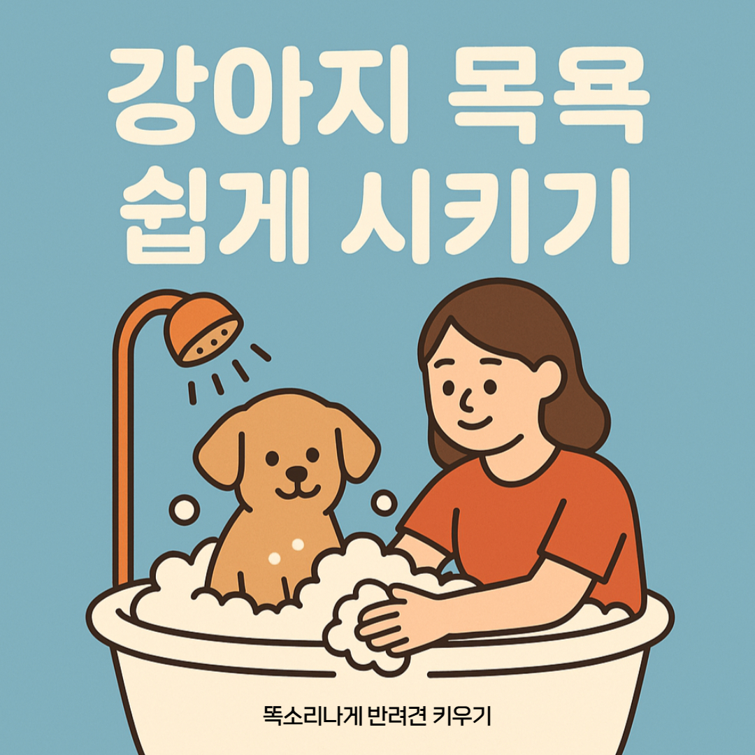 강아지 목욕 쉽게 시키기