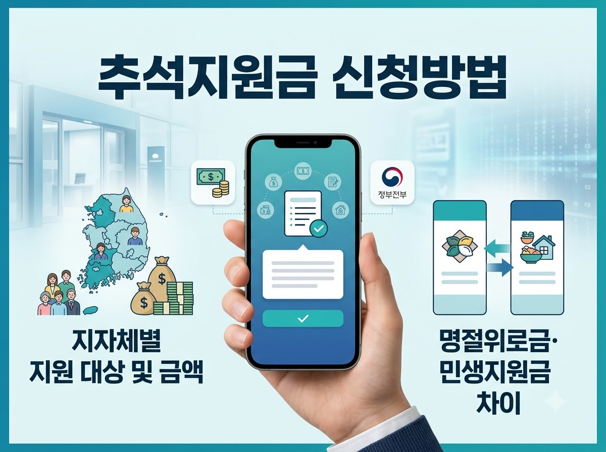 2026년 추석지원금 신청방법 대상조건 및 금액 정리