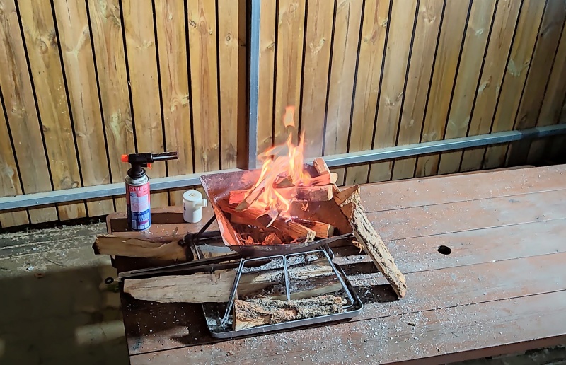 아이들이 잠든밤 불멍