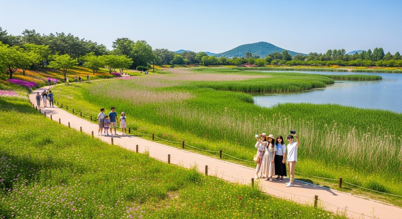 초등학교 여름방학 순천만국가정원