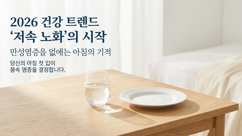 만성염증 없애는 아침의 기적