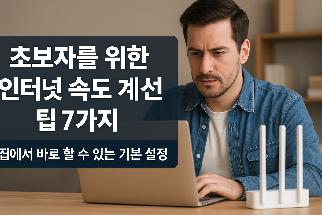 초보자를 위한 인터넷 속도 개선 팁 7가지, 집에서 바로 할 수 있는 기본 설정