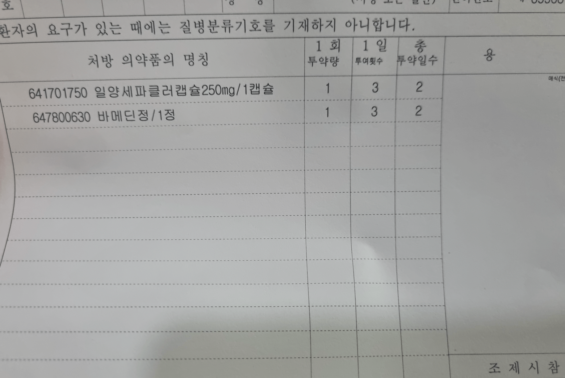 파상풍 항생제 처방